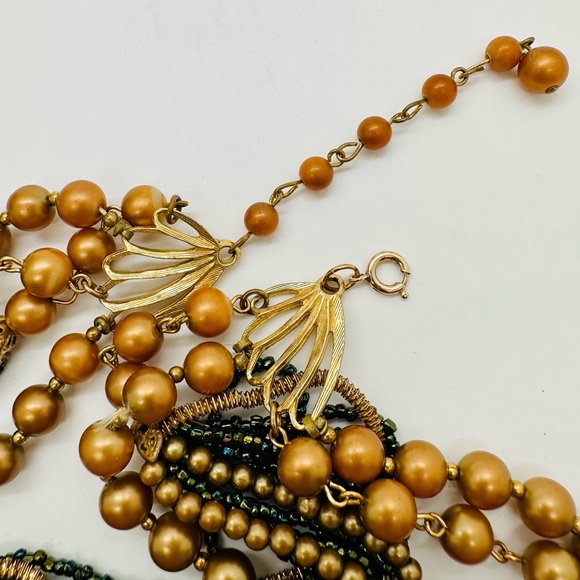 Vintage Multi Strand Statement Necklace - Picture 5 of 13